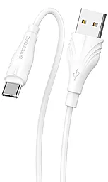 Кабель Borofone BX18 USB-A - Type-C 12w 2.4a 1м cable White - фото Кабель Borofone BX18 USB-A - Type-C 12w 2.4a 1м cable White
