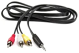 Видеокабель mini-Jack 3.5мм - 3RCA М-М 1.8м Black (17320) Atcom - миниатюра 6 Видеокабель mini-Jack 3.5мм - 3RCA М-М 1.8м Black (17320) Atcom - миниатюра 6