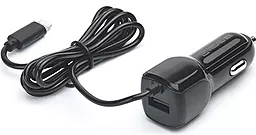 Автомобильное зарядное устройство REAL-EL CA-17 2.1a car charger + Lightning cable black (EL123160010) - фото Автомобильное зарядное устройство REAL-EL CA-17 2.1a car charger + Lightning cable black (EL123160010)