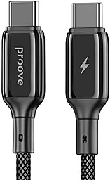 Кабель USB PD Proove Dense Metal 60W 3A USB Type-C - Type-C Cable Black
