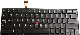 Клавиатура для ноутбука Lenovo ThinkPad X1 2-Gen с русскими буквами и подсветкой клавиш 04X6548 черная