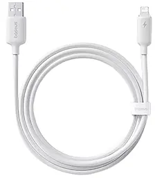 Кабель Baseus Foamed Silicone USB-A - Lightning 12w 2.4a 1м cable White (E0426901) - фото Кабель Baseus Foamed Silicone USB-A - Lightning 12w 2.4a 1м cable White (E0426901)