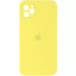 Чохол Silicone Case Full Camera Square для Apple iPhone 11 Pro Max Yellow