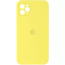 {"ru": "Чехол", "uk": "Чохол"} Silicone Case Full Camera Square для Apple iPhone 11 Pro Max Yellow