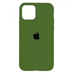 Чехол Silicone Case Full для Apple iPhone 12 Pro Max Army Green
