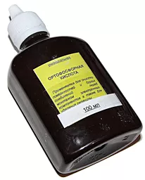 Флюс жидкий AxTools кислота ортофосфорна 100 мл в стеклянной емкости