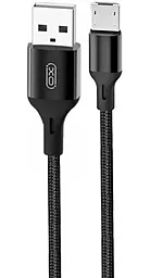 USB Кабель XO NB143 2M micro USB Cable Black