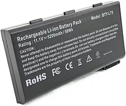 Аккумулятор для ноутбука MSI CX620 (BTY-L75) 5200 mAh