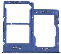 Держатель (лоток) Сим карты Samsung Galaxy A31 A315 / Galaxy A41 A415 и карты памяти Dual SIM Blue
