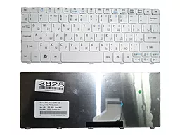 Клавіатура для ноутбуку Acer Aspire One D270 D255 D255E D257 D260 521 522 531 532 533 eMachines 350 EM350 355 EM355 Gateway LT21 / 9Z.N3K82.Q0R біла
