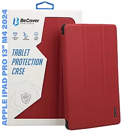 Чехол для планшета BeCover Smart Case для Apple iPad Pro 13" M4 2024 Red Wine (711647) - фото Чехол для планшета BeCover Smart Case для Apple iPad Pro 13" M4 2024 Red Wine (711647)