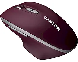 Компьютерная мышка Canyon MW-21 Wireless Sapphire Burgundy Red (CNS-CMSW21BR) - фото Компьютерная мышка Canyon MW-21 Wireless Sapphire Burgundy Red (CNS-CMSW21BR)