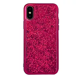 Чехол 1TOUCH Star Glitter Apple iPhone XS Max Crimson