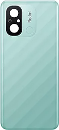Задняя крышка корпуса Xiaomi Redmi 12C со стеклом камеры Mint Green - фото Задняя крышка корпуса Xiaomi Redmi 12C со стеклом камеры Mint Green