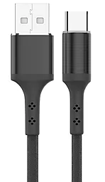 Кабель USB Jellico LED USB Type-C 3A Black (KDS-70)