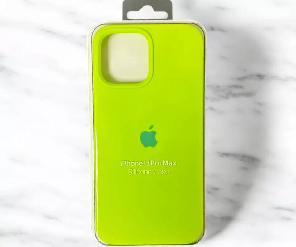 Чохол Silicone Case Full для Apple iPhone 13 Pro Max Fluorescent green - фото 2