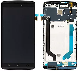 Дисплей Lenovo Vibe X3 Lite, Vibe K4 Note  (A7010a48, K51c78) з тачскріном і рамкою, оригінал, Black