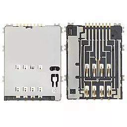Конектор SIM-карти Samsung S5250 / S5750 / Galaxy Tab 2 P5100 / Galaxy Tab P6800 / P7500 - фото Конектор SIM-карти Samsung S5250 / S5750 / Galaxy Tab 2 P5100 / Galaxy Tab P6800 / P7500