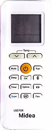 Пульт для кондиціонера Midea BLANC RG70A/BGEF - фото Пульт для кондиціонера Midea BLANC RG70A/BGEF