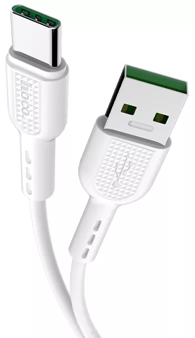 Кабель Hoco X33 Surge USB-A - Type-C 25w 5a 1м cable White - фото 3