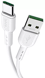 Кабель Hoco X33 Surge USB-A - Type-C 25w 5a 1м cable White - мініатюра 3 Кабель Hoco X33 Surge USB-A - Type-C 25w 5a 1м cable White - мініатюра 3