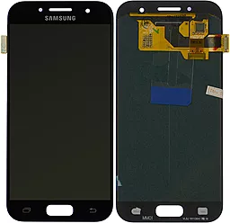 Дисплей Samsung Galaxy A3 A320 2017 з тачскріном, оригінал, Black