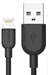 Кабель USB Remax Souffle Lightning Black (RC-031i)