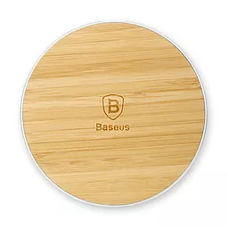Беспроводное (индукционное) зарядное устройство Baseus Flare Sries Wireless Charging Pad (Round) Wood - миниатюра 6