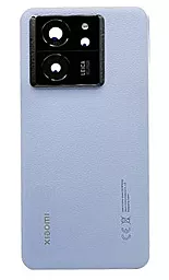 Задняя крышка корпуса Xiaomi 13T / 13T Pro со стеклом камеры Alpine Blue - фото Задняя крышка корпуса Xiaomi 13T / 13T Pro со стеклом камеры Alpine Blue