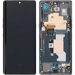 Дисплей LG Velvet, Velvet 5G (версия EU, G900, G910) с тачскрином и рамкой, оригинал, Black - фото Дисплей LG Velvet, Velvet 5G (версия EU, G900, G910) с тачскрином и рамкой, оригинал, Black