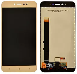 Дисплей Xiaomi Redmi Note 5A Prime, Redmi Y1 з тачскріном, оригінал, Gold - фото Дисплей Xiaomi Redmi Note 5A Prime, Redmi Y1 з тачскріном, оригінал, Gold