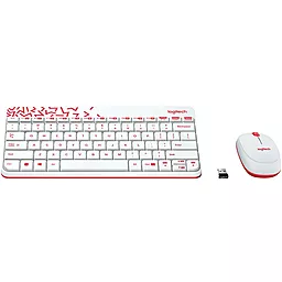 Комплект (клавиатура+мышка) Logitech Wireless Combo MK240 (920-008212) White - миниатюра 2