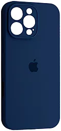 Чохол Silicone Case Full Camera для Apple iPhone 16 Pro Max Deep Navy - фото Чохол Silicone Case Full Camera для Apple iPhone 16 Pro Max Deep Navy