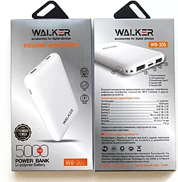 Повербанк Walker WB-305 5000mAh White - миниатюра 5