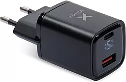 Сетевое зарядное устройство Vinga 33w PD USB-C/USB-A ports charger black (VCR30ACDB) - фото Сетевое зарядное устройство Vinga 33w PD USB-C/USB-A ports charger black (VCR30ACDB)