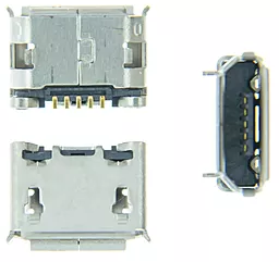 Універсальний роз'єм зарядки №05 ver. B Pin 5, Micro-USB, відстань між ніжками кріплення 7 мм (з юбкою)