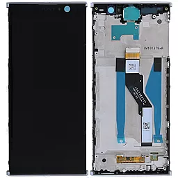 Дисплей Sony Xperia XA2 Plus с тачскрином и рамкой, оригинал, Silver - фото Дисплей Sony Xperia XA2 Plus с тачскрином и рамкой, оригинал, Silver