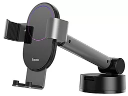 Держатель с автозажимом Baseus Gravity Car Mount Holder Silver (SUYL-JY0S) - фото Держатель с автозажимом Baseus Gravity Car Mount Holder Silver (SUYL-JY0S)