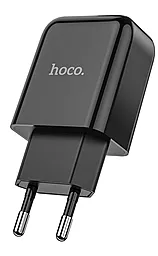 Сетевое зарядное устройство Hoco N2 2a home charger black - фото Сетевое зарядное устройство Hoco N2 2a home charger black