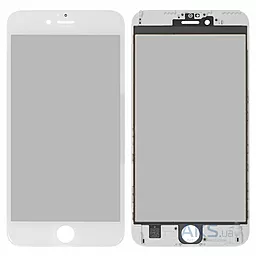 Корпусне скло дисплея Apple iPhone 6S Plus (з OCA плівкою і поляризаційною плівкою) with frame (original) White