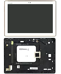 Дисплей для планшету Asus ZenPad 10 Z301ML (відстань від фронтальної камери до краю 6мм, #TV101WXM-NU5) + Touchscreen with frame White, Gold - фото Дисплей для планшету Asus ZenPad 10 Z301ML (відстань від фронтальної камери до краю 6мм, #TV101WXM-NU5) + Touchscreen with frame White, Gold