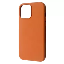 Чехол Wave Premium Leather Edition Case with MagSafe для Apple iPhone 13 Pro Max Orange