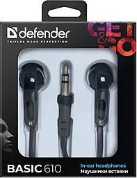 Навушники Defender Basic 610 Black - мініатюра 3