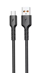 Кабель SkyDolphin S07V High Elastic Line USB-A - micro USB 12w 2.4a 1м cable Black - фото Кабель SkyDolphin S07V High Elastic Line USB-A - micro USB 12w 2.4a 1м cable Black