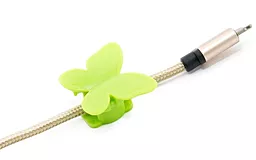 Органайзер для кабелей ExtraDigital Cable Clips butterfly CC-948 Green (KBC1713) - миниатюра 4