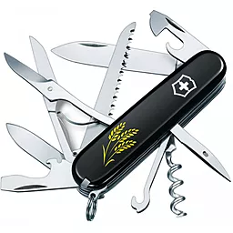 Мультитул Victorinox Huntsman Ukraine (1.3713.3_T1338u) Black Колосья пшеницы - фото Мультитул Victorinox Huntsman Ukraine (1.3713.3_T1338u) Black Колосья пшеницы
