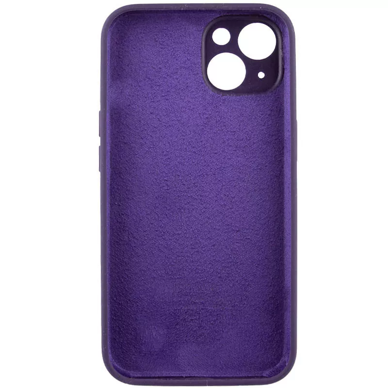 Чехол Silicone Case Full Camera для Apple iPhone 15 Elderberry - фото 2