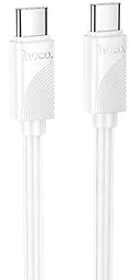 Кабель Hoco X114 Energy USB Type-C - Type-C 60w 3a 1м PD cable White - фото Кабель Hoco X114 Energy USB Type-C - Type-C 60w 3a 1м PD cable White