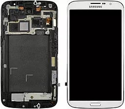 Дисплей Samsung Galaxy Mega 6.3 I9200, I9205 с тачскрином и рамкой, White - фото Дисплей Samsung Galaxy Mega 6.3 I9200, I9205 с тачскрином и рамкой, White