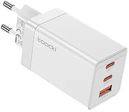 Сетевое зарядное устройство Toocki 67w PD/QC4.0 2xUSB-C/USB-A ports charger white (JCB02) - фото Сетевое зарядное устройство Toocki 67w PD/QC4.0 2xUSB-C/USB-A ports charger white (JCB02)